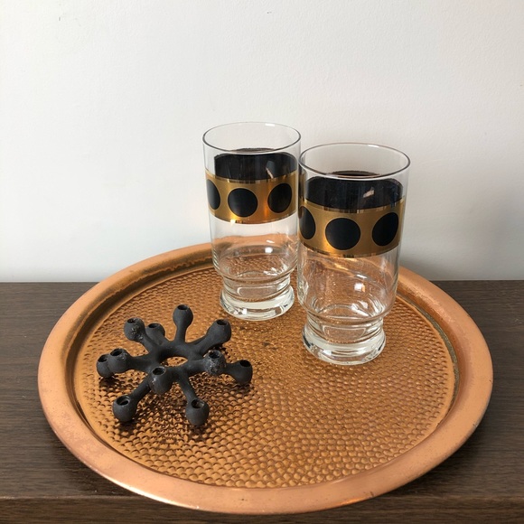 Vintage Textured Copper Serving Tray - Picture 2 of 7